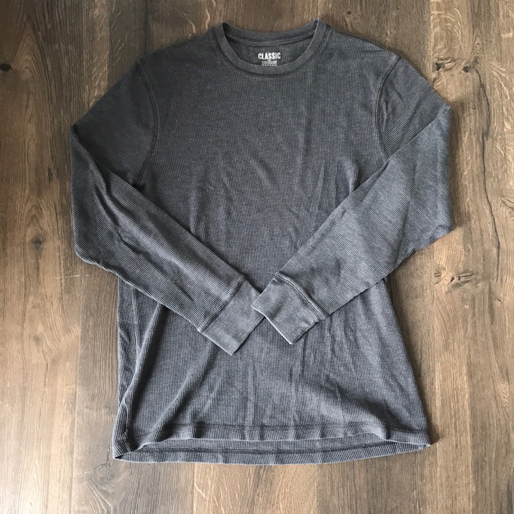 Comfy waffle crew shirt